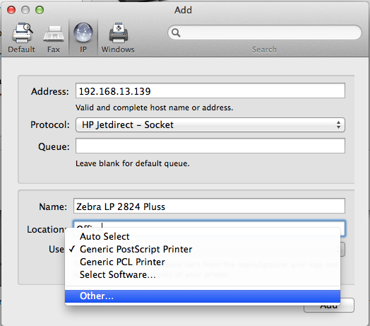 zebra software for mac
